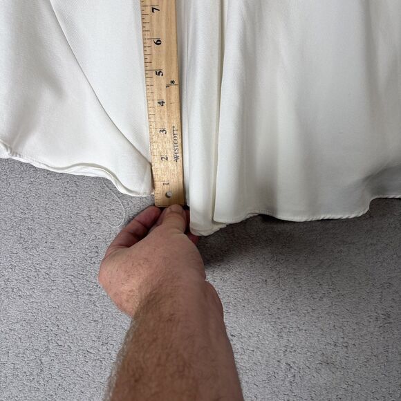 Chelsea And Violet Women’s Dress Size S Ruffle Mini Wedding Bride Rehearsal - Picture 10 of 15